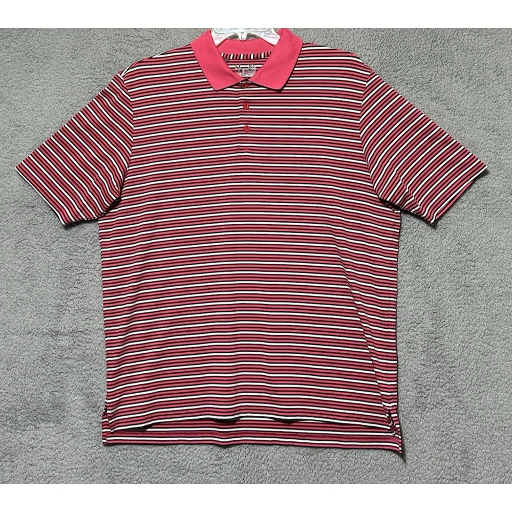 Under Armour Shirt Men's XL Heat Gear‎ Short Sleeve Polo Golf Team Sports Coach